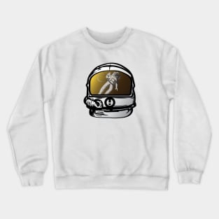 Astronaut Head Crewneck Sweatshirt